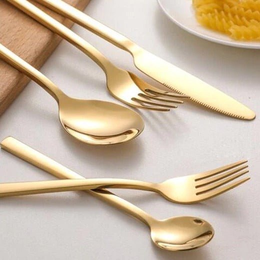 30 - Piece Stainless Steel Cutlery Set with Polished Finish - Home by Lorena