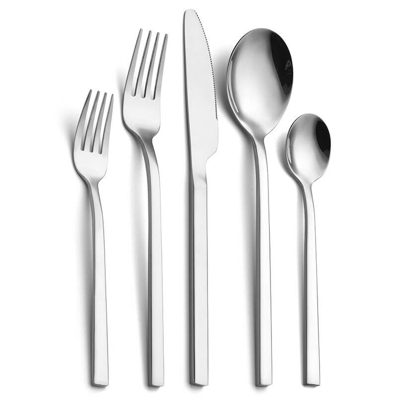 30 - Piece Stainless Steel Cutlery Set with Polished Finish - Home by Lorena