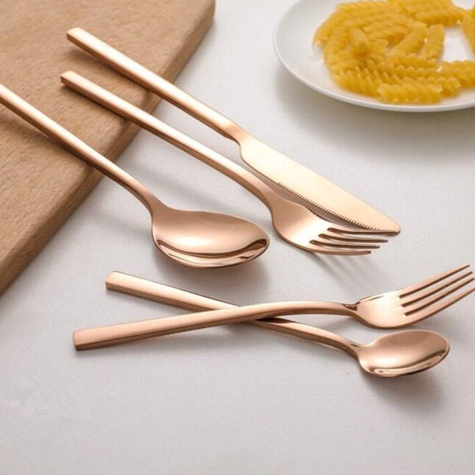 30 - Piece Stainless Steel Cutlery Set with Polished Finish - Home by Lorena
