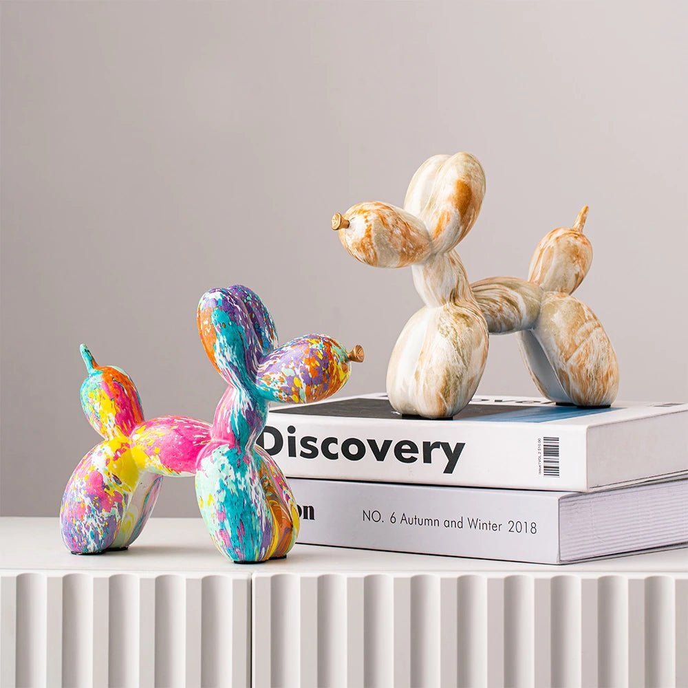 Abstract Resin Sculpture with Graffiti - Inspired Finish - Home by Lorena