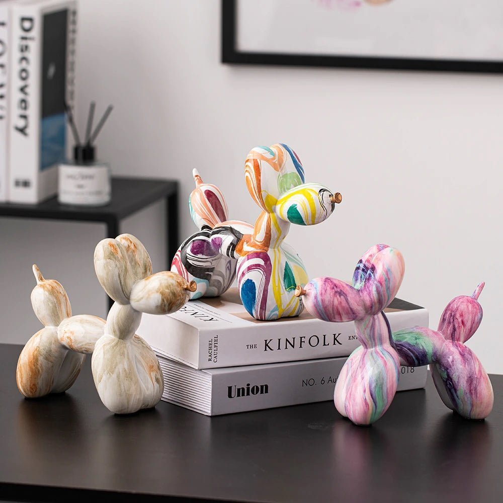 Abstract Resin Sculpture with Graffiti - Inspired Finish - Home by Lorena