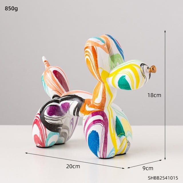 Abstract Resin Sculpture with Graffiti - Inspired Finish - Home by Lorena