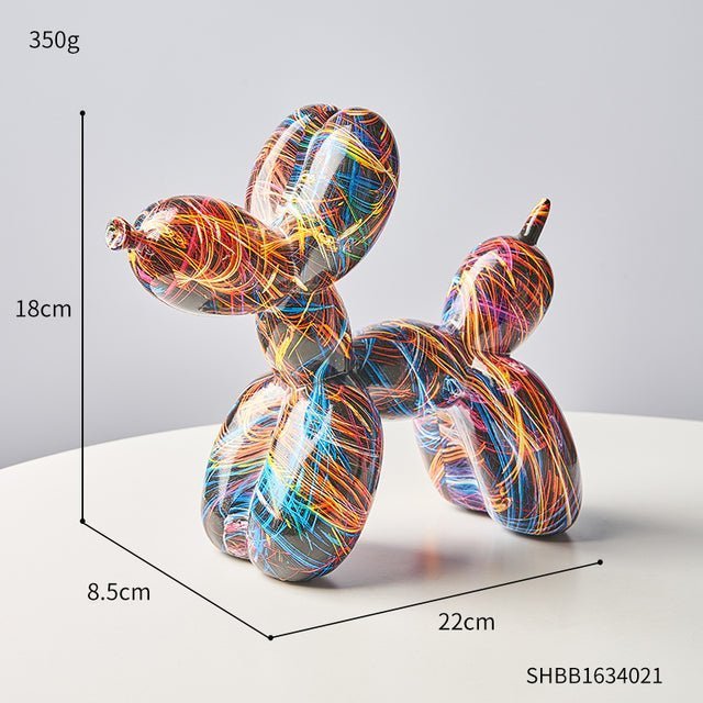 Abstract Resin Sculpture with Graffiti - Inspired Finish - Home by Lorena