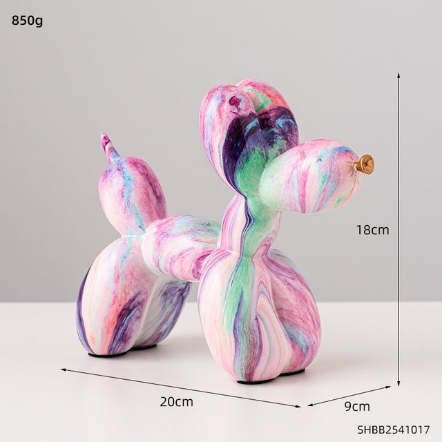Abstract Resin Sculpture with Graffiti - Inspired Finish - Home by Lorena