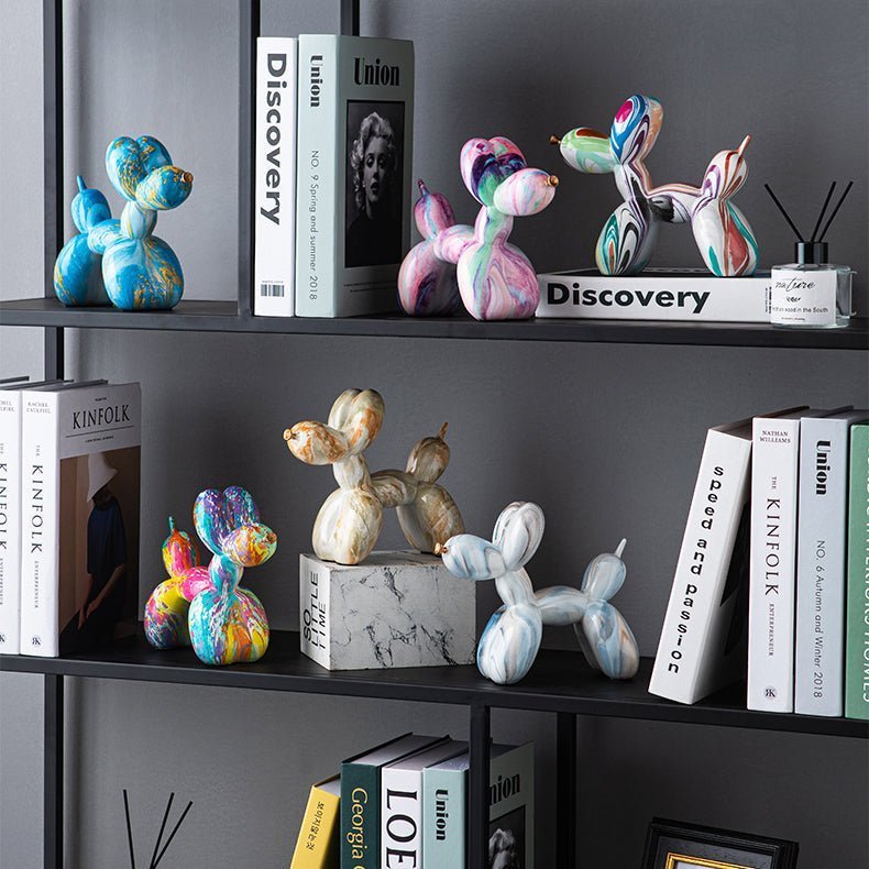 Abstract Resin Sculpture with Graffiti - Inspired Finish - Home by Lorena