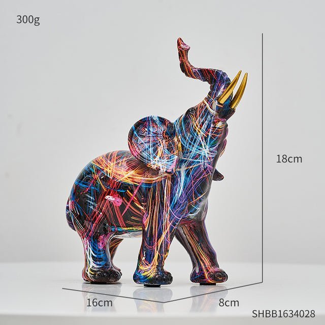 Abstract Resin Sculpture with Graffiti - Inspired Finish - Home by Lorena