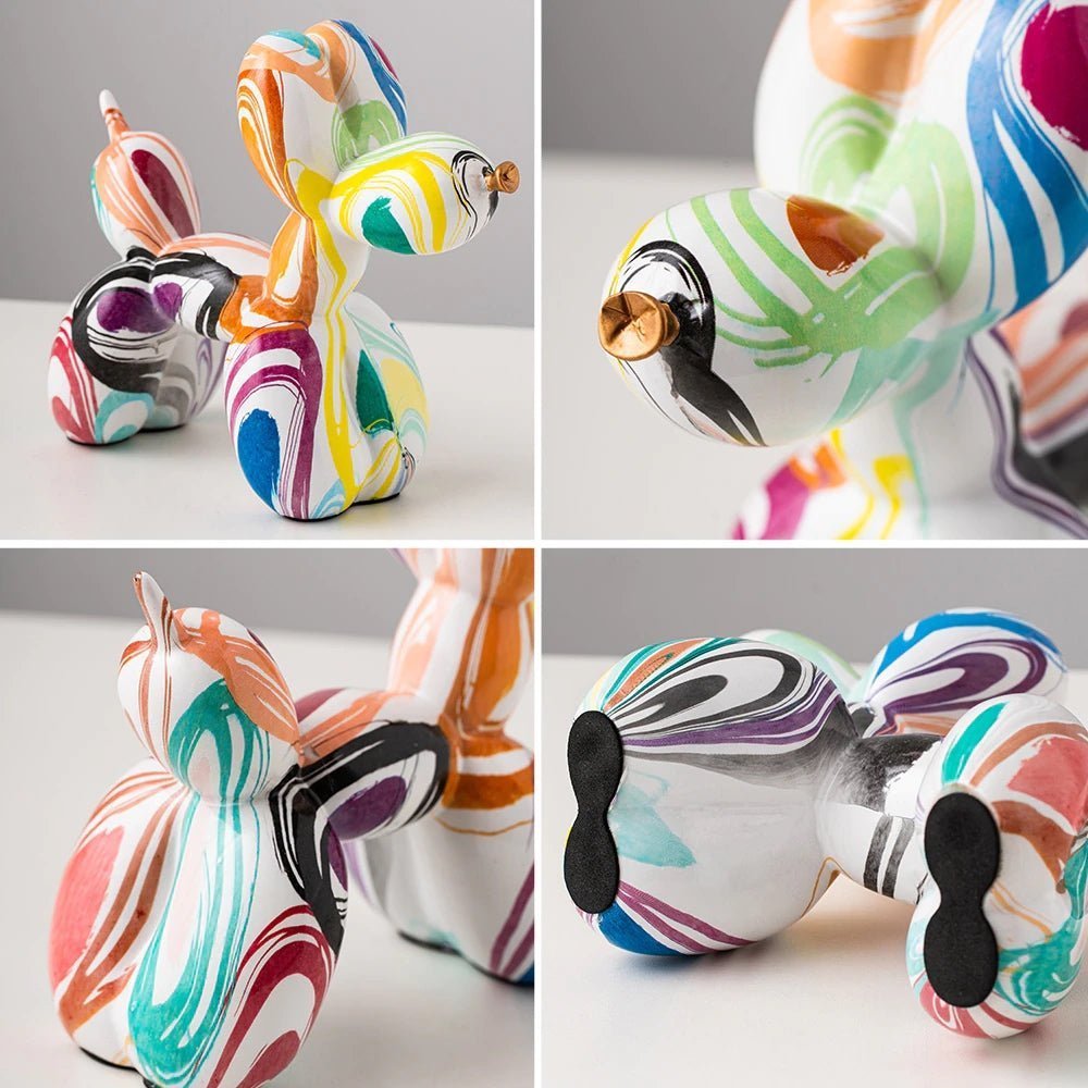 Abstract Resin Sculpture with Graffiti - Inspired Finish - Home by Lorena