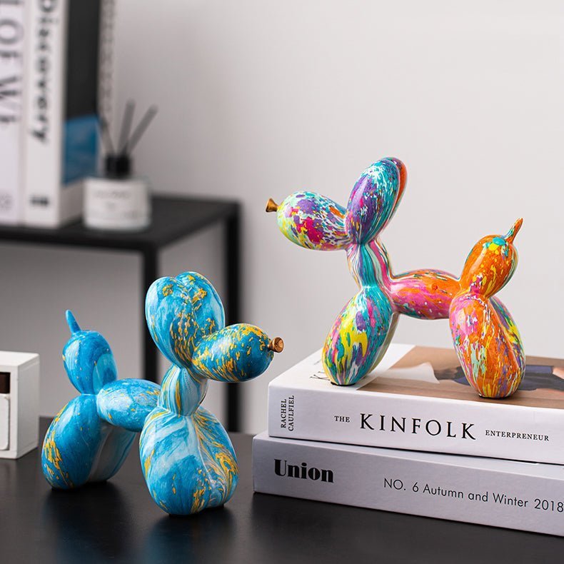 Abstract Resin Sculpture with Graffiti - Inspired Finish - Home by Lorena