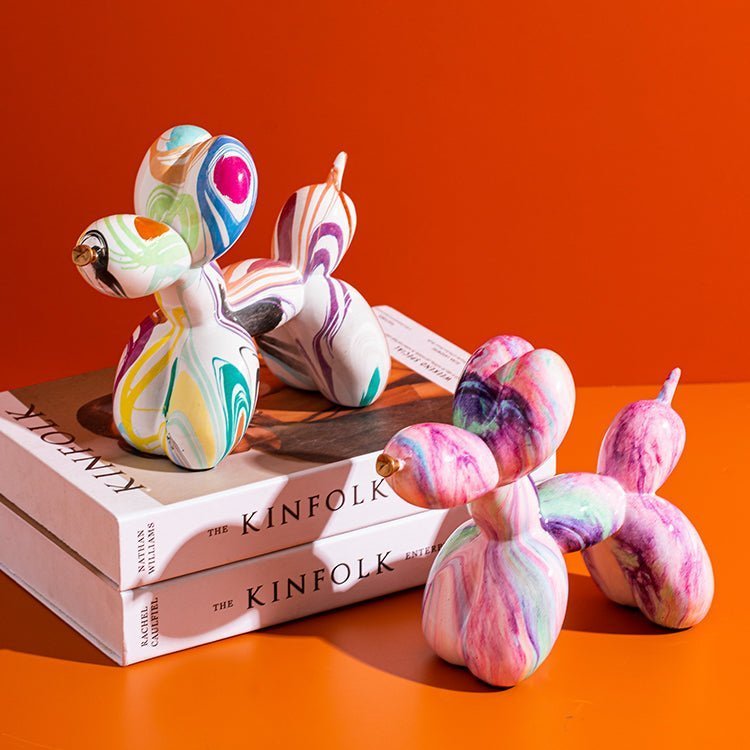 Abstract Resin Sculpture with Graffiti - Inspired Finish - Home by Lorena