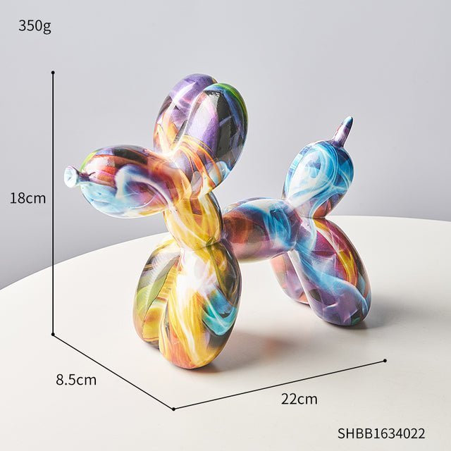 Abstract Resin Sculpture with Graffiti - Inspired Finish - Home by Lorena