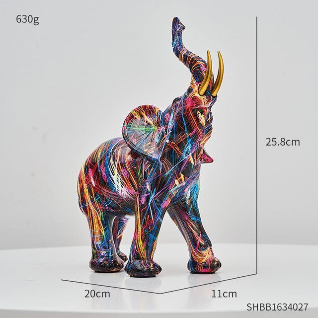 Abstract Resin Sculpture with Graffiti - Inspired Finish - Home by Lorena