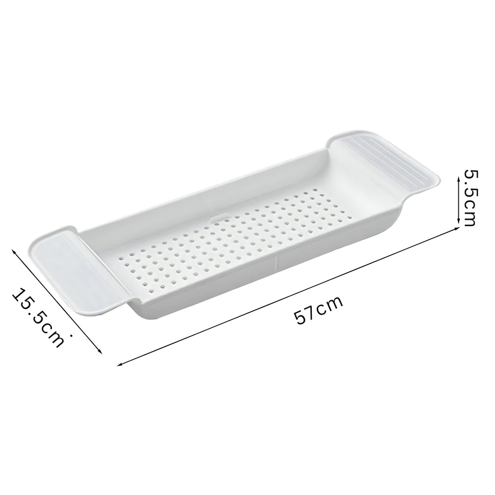Bath Tray with Adjustable Width, Non - Slip Base - Home by Lorena