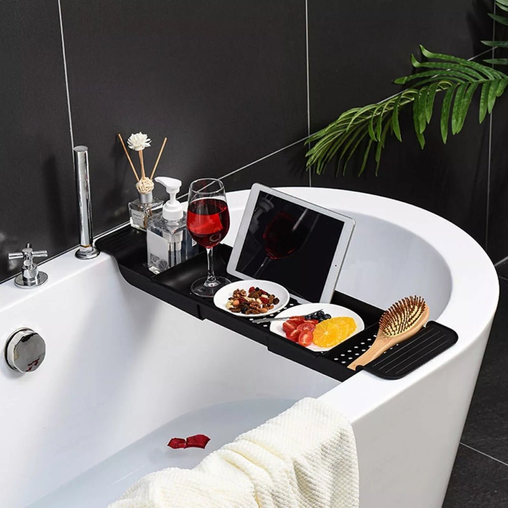 Bath Tray with Adjustable Width, Non - Slip Base - Home by Lorena