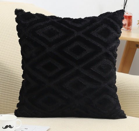 Cotton Linen Cushion Cover with 3D Diamond Pattern - Home by Lorena