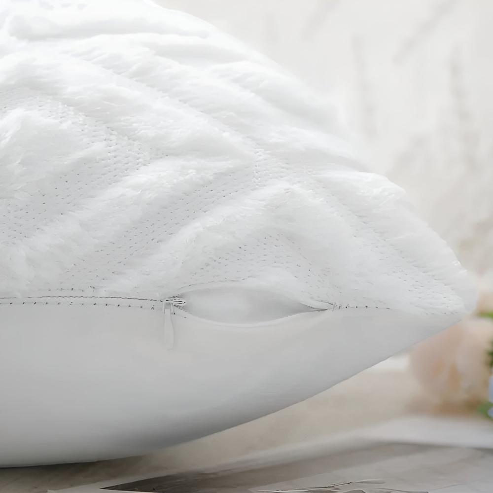 Cotton Linen Cushion Cover with 3D Diamond Pattern - Home by Lorena