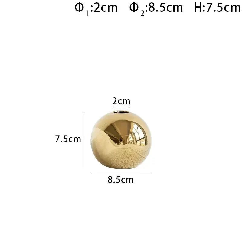 Home by Lorena – Golden Globe Vase - Home by Lorena