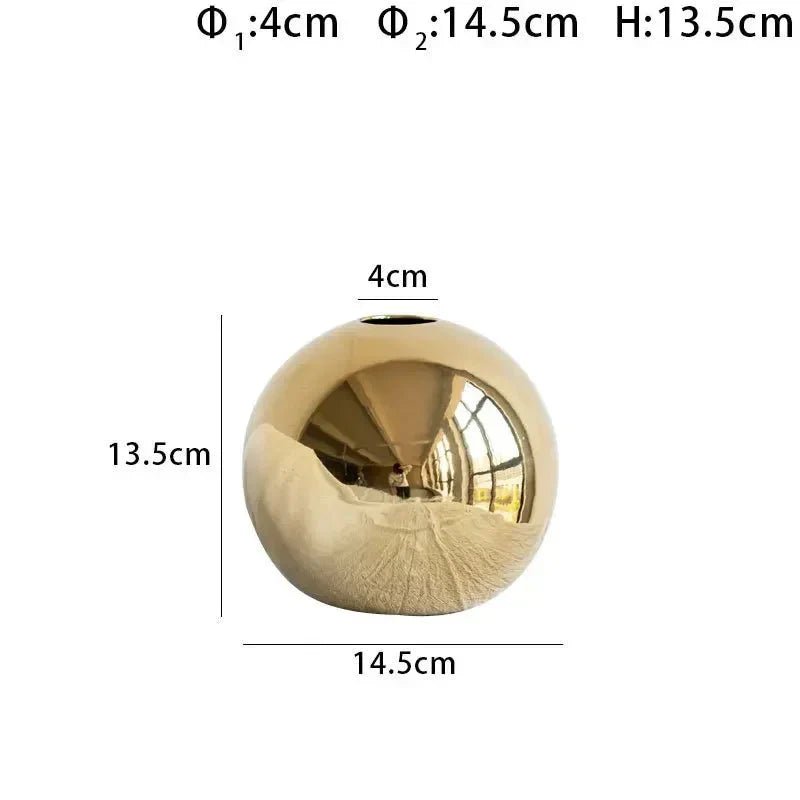 Home by Lorena – Golden Globe Vase - Home by Lorena