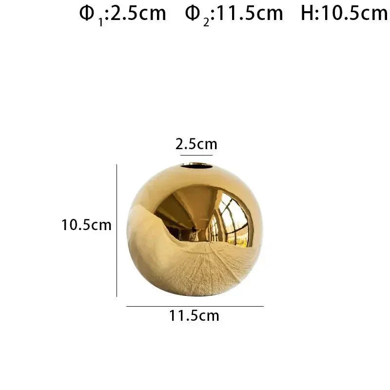 Home by Lorena – Golden Globe Vase - Home by Lorena