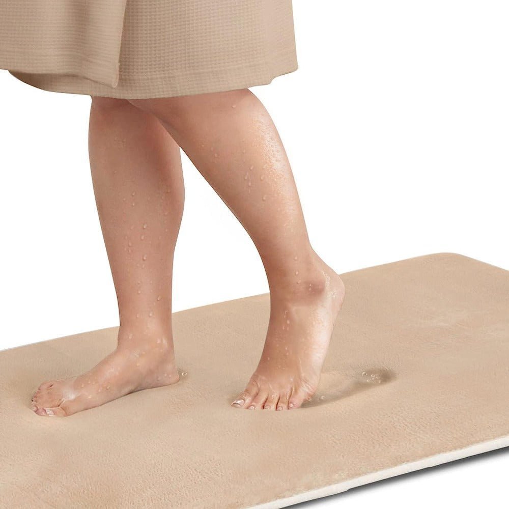 Memory Foam Bath Mat with Non - Slip Base - Home by Lorena
