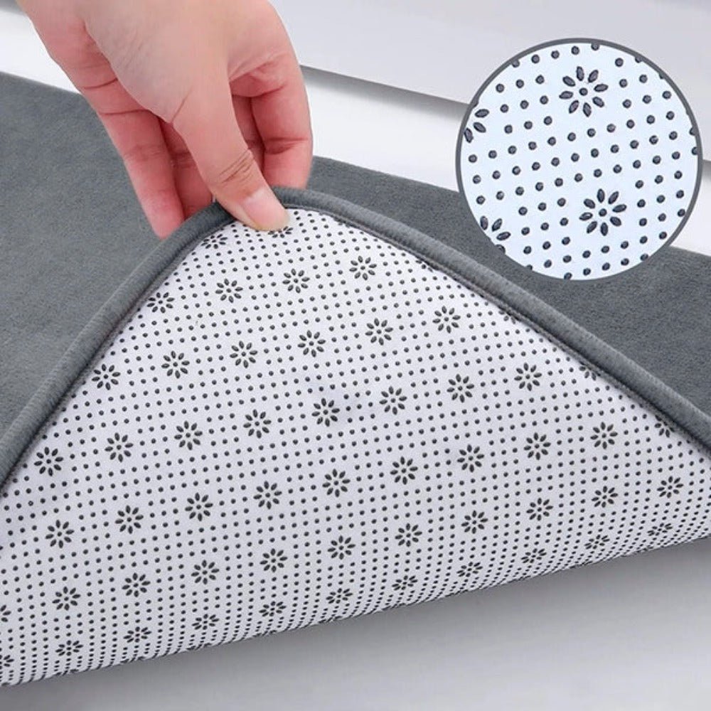 Memory Foam Bath Mat with Non - Slip Base - Home by Lorena