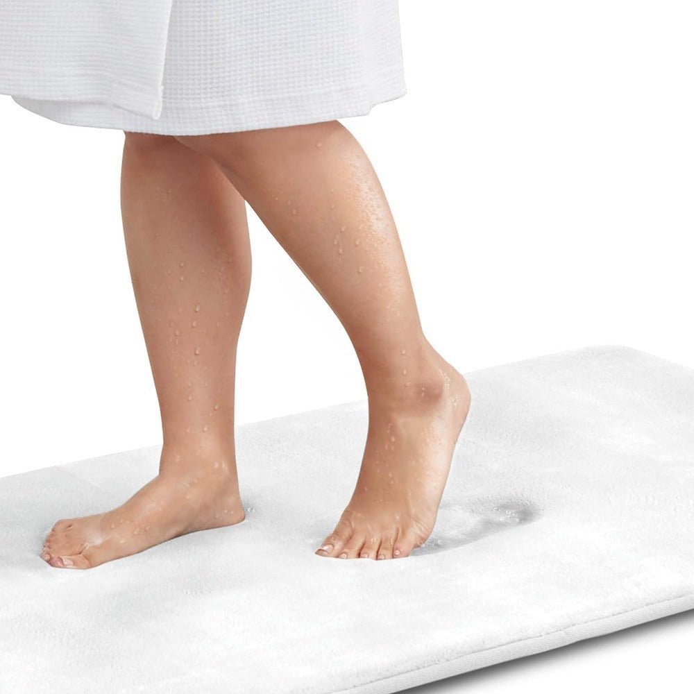 Memory Foam Bath Mat with Non - Slip Base - Home by Lorena