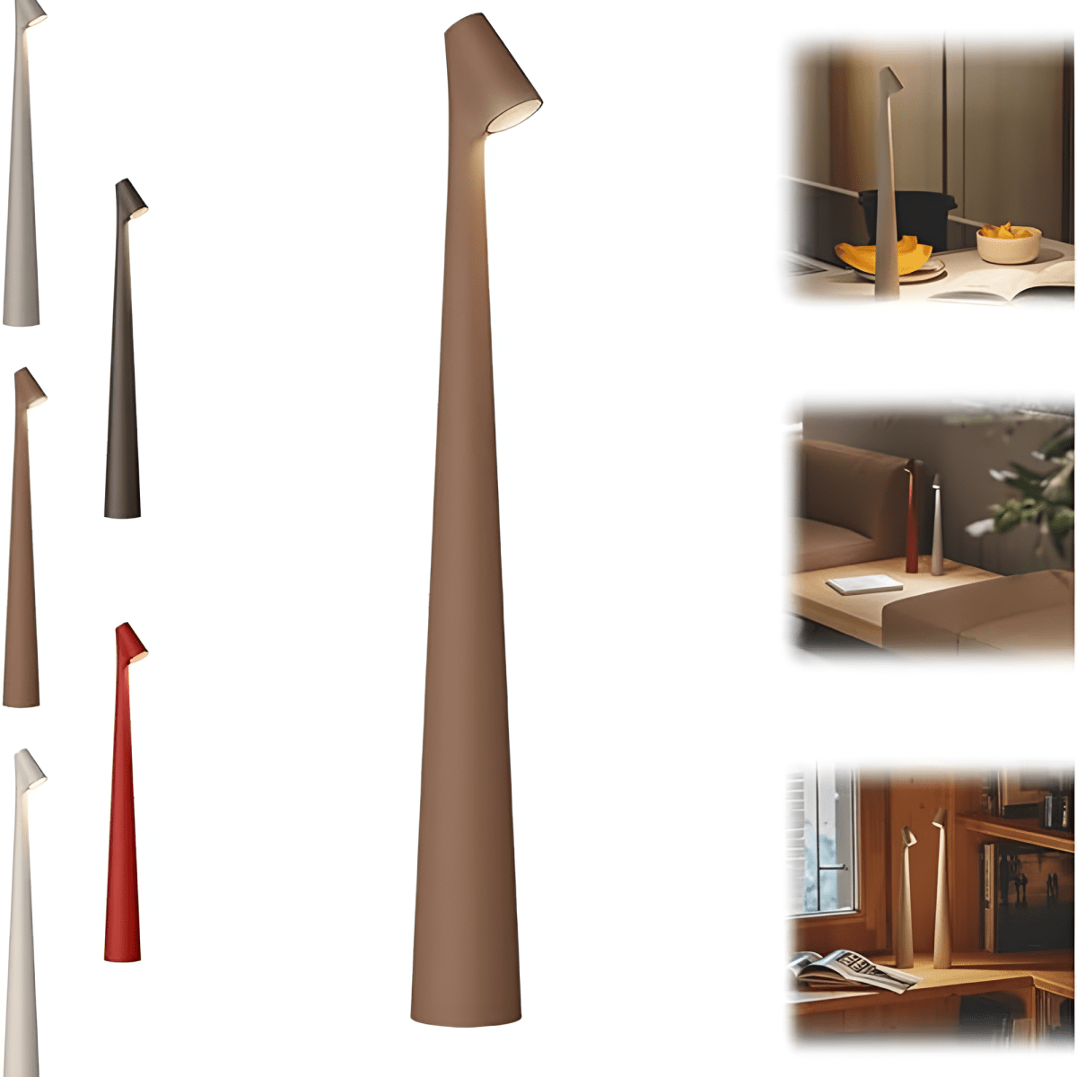 Minimalist LED Table Lamp with Touch Dimmer, Wireless Design - Home by Lorena