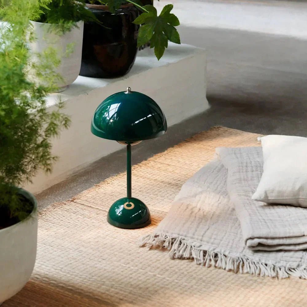 Modern Table Lamp with Adjustable Brightness, Iron Finish - Home by Lorena
