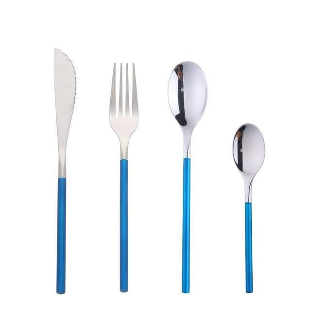 Polished Stainless Steel Cutlery Set, 4 - Piece - Home by Lorena