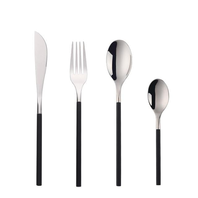 Polished Stainless Steel Cutlery Set, 4 - Piece - Home by Lorena