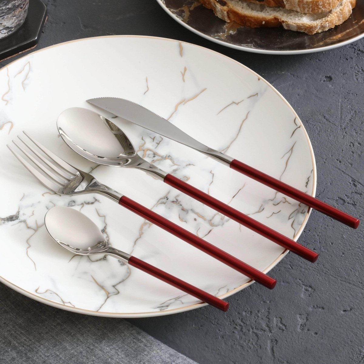 Polished Stainless Steel Cutlery Set, 4 - Piece - Home by Lorena