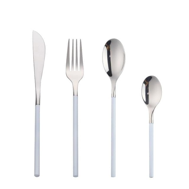 Polished Stainless Steel Cutlery Set, 4 - Piece - Home by Lorena