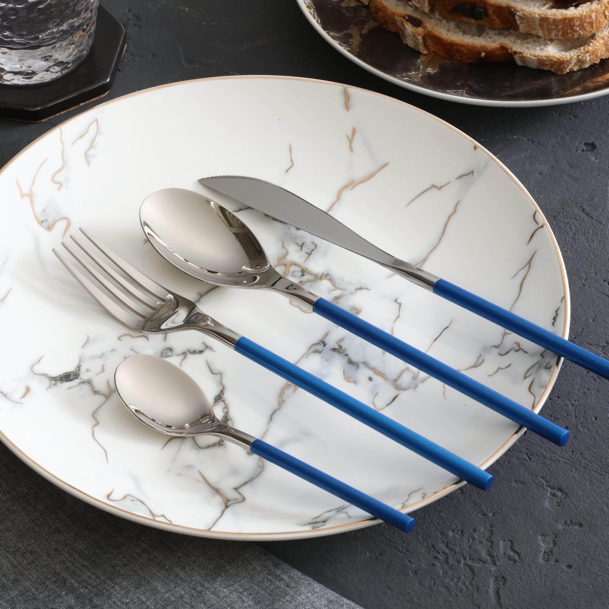 Polished Stainless Steel Cutlery Set, 4 - Piece - Home by Lorena