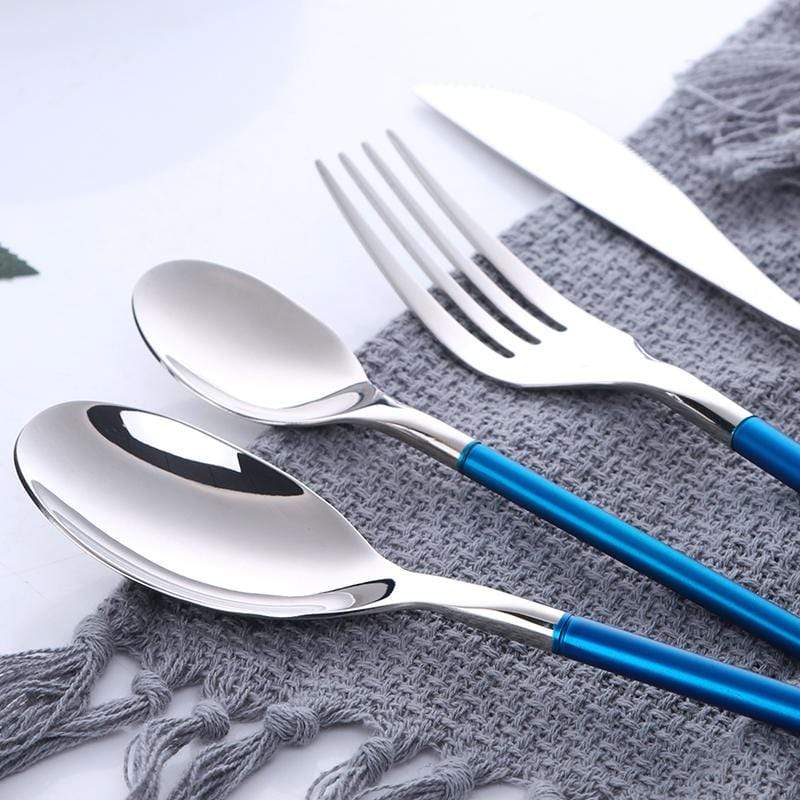 Polished Stainless Steel Cutlery Set, 4 - Piece - Home by Lorena