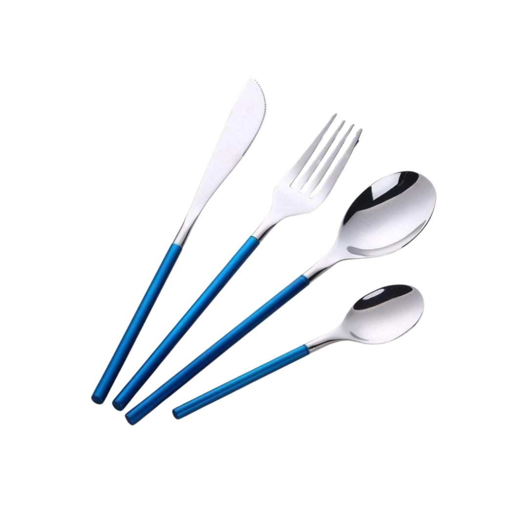 Polished Stainless Steel Cutlery Set, 4 - Piece - Home by Lorena