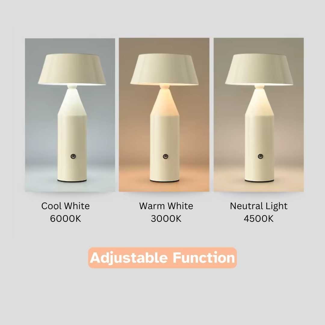 Rechargeable Metal Table Lamp with Magnetic Base - Home by Lorena