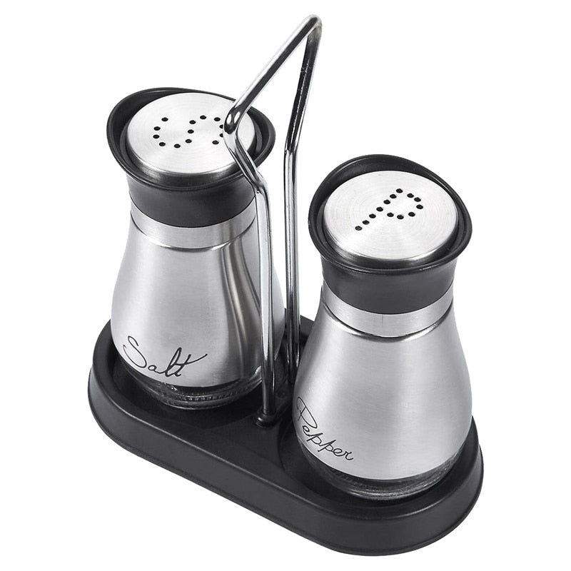 Salt and Pepper Shaker Set in Stainless Steel - Home by Lorena