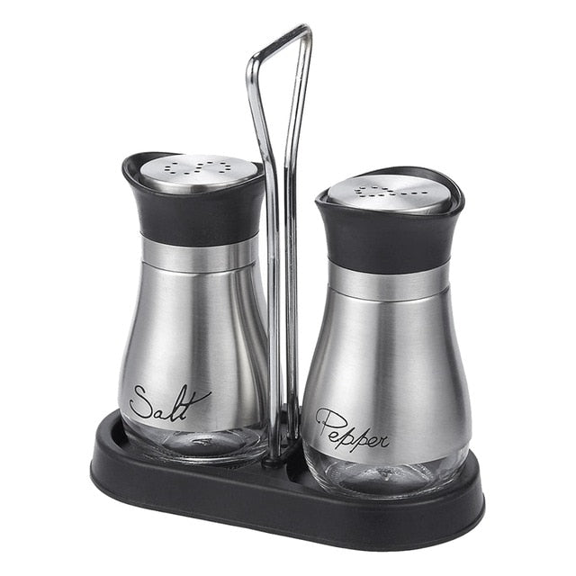 Salt and Pepper Shaker Set in Stainless Steel - Home by Lorena