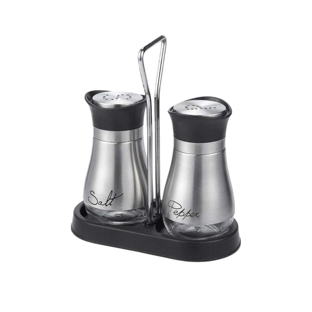 Salt and Pepper Shaker Set in Stainless Steel - Home by Lorena