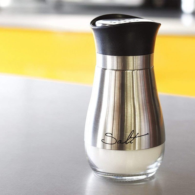 Salt and Pepper Shaker Set in Stainless Steel - Home by Lorena