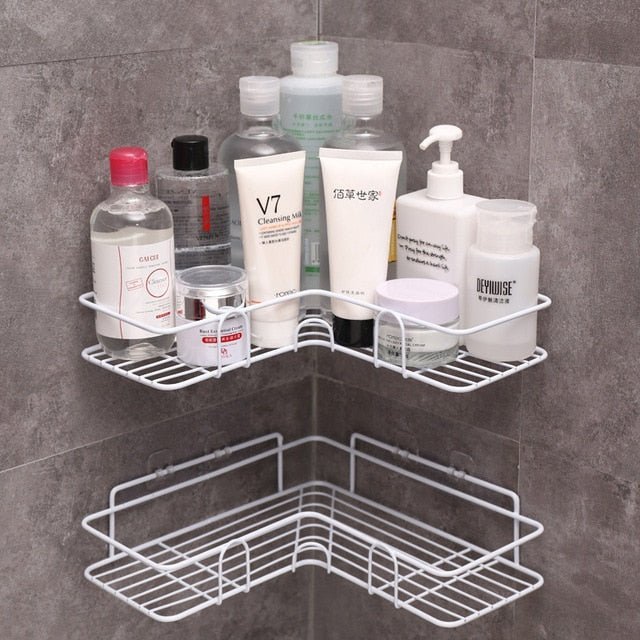 Self - Adhesive Shower Shelf with Anti - Rust Finish - Home by Lorena