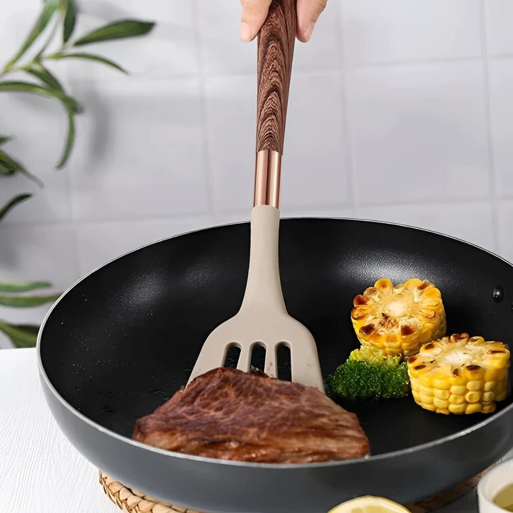 Silicone Kitchen Utensil Set with Ergonomic Handles, 10 - Piece - Home by Lorena