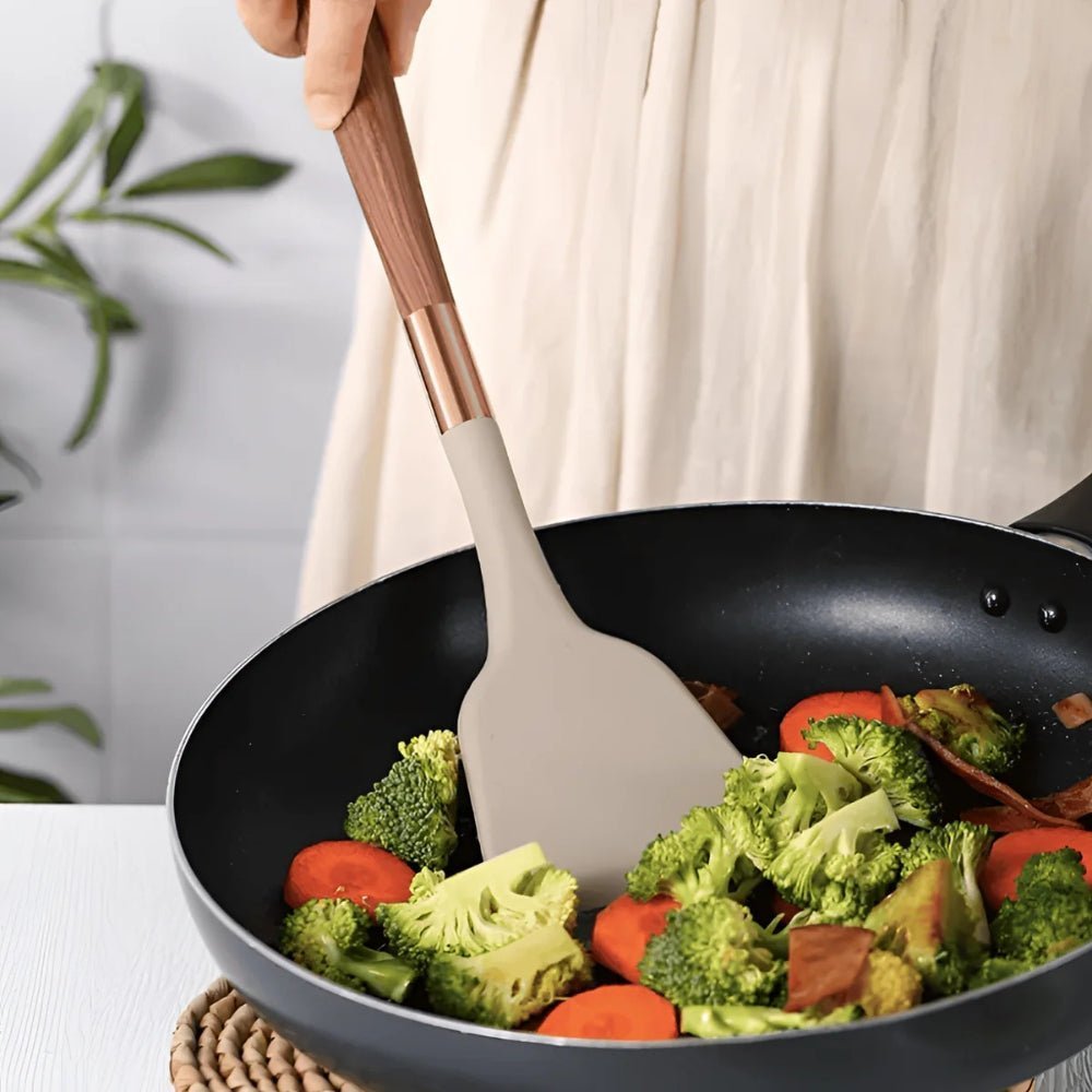 Silicone Kitchen Utensil Set with Ergonomic Handles, 10 - Piece - Home by Lorena