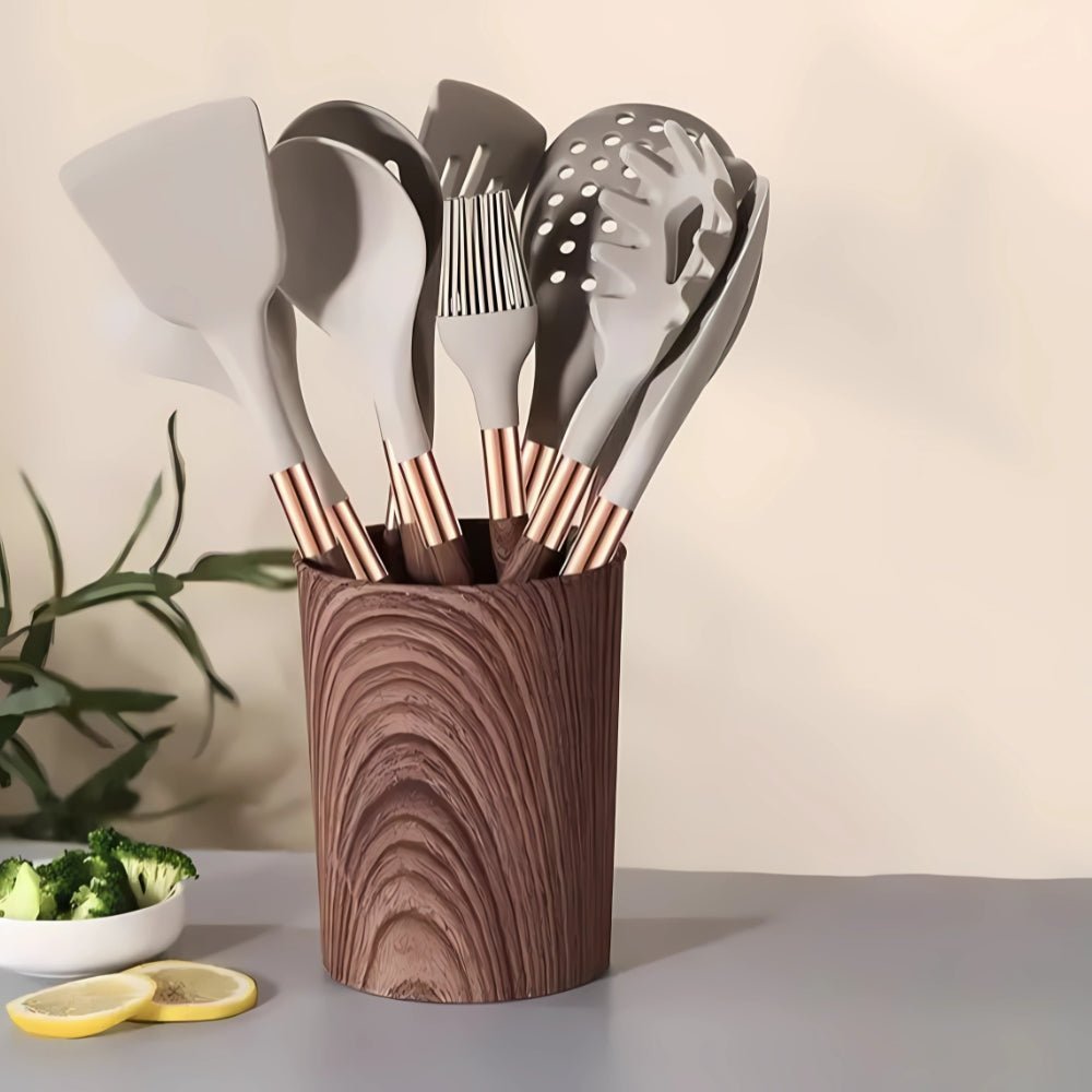 Silicone Kitchen Utensil Set with Ergonomic Handles, 10 - Piece - Home by Lorena