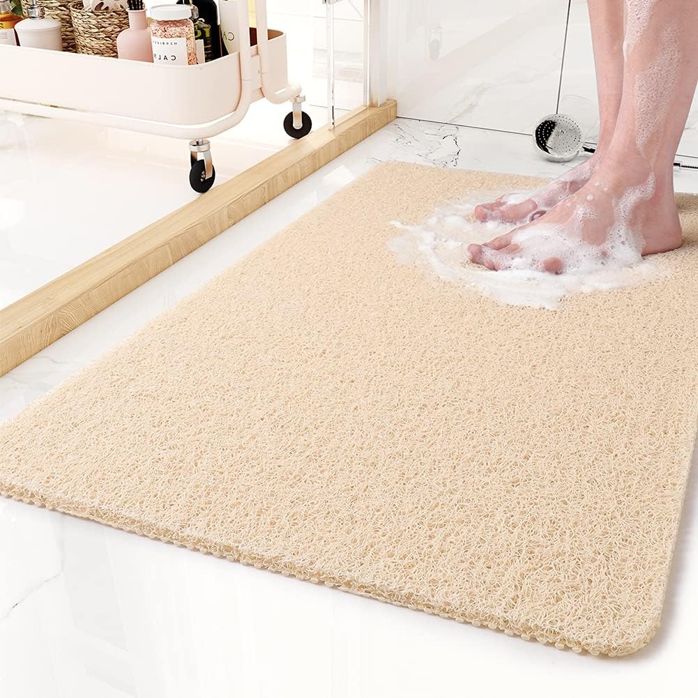 Soft Non - Slip Bath Mat with Quick - Drain Surface - Home by Lorena