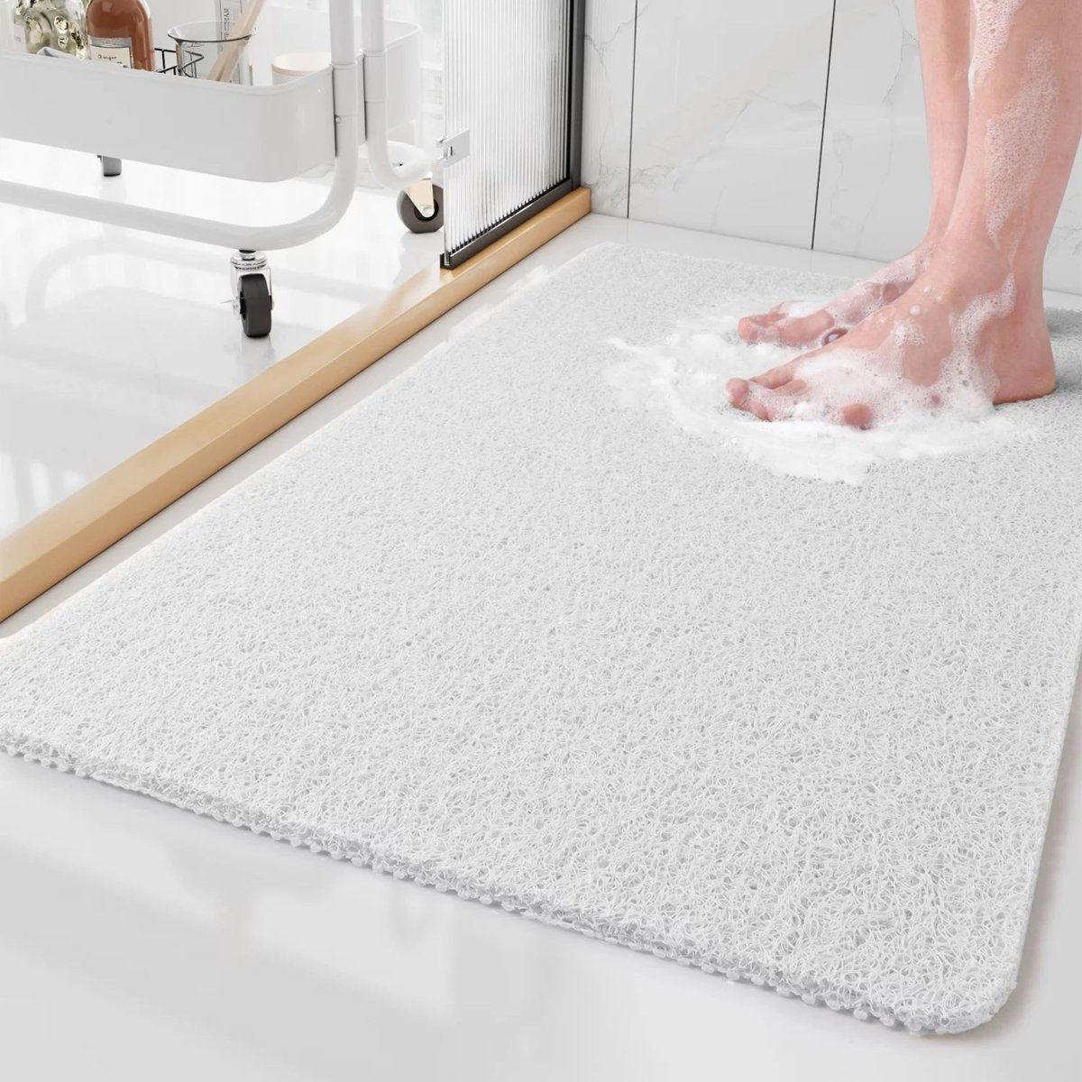 Soft Non - Slip Bath Mat with Quick - Drain Surface - Home by Lorena