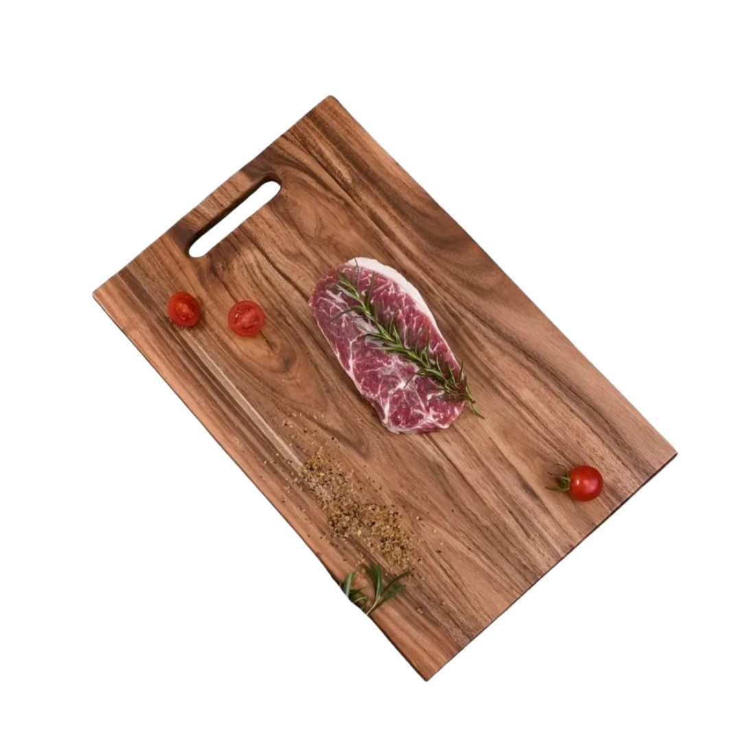 Solid Acacia Wood Chopping Board with Handle - Home by Lorena
