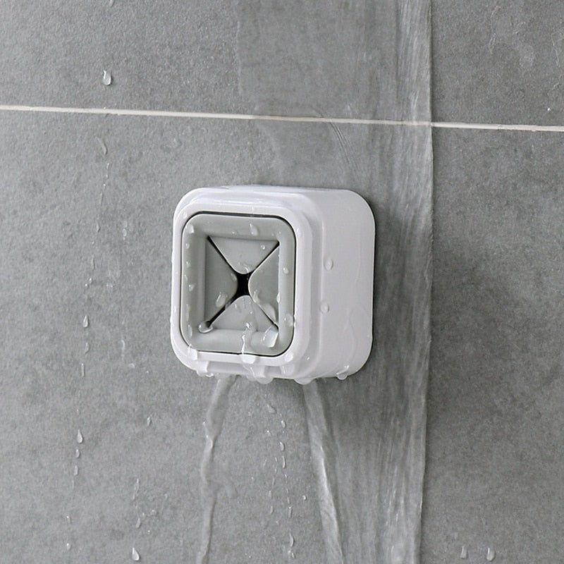 Square Towel Clip with Adhesive Back, White Base - Home by Lorena