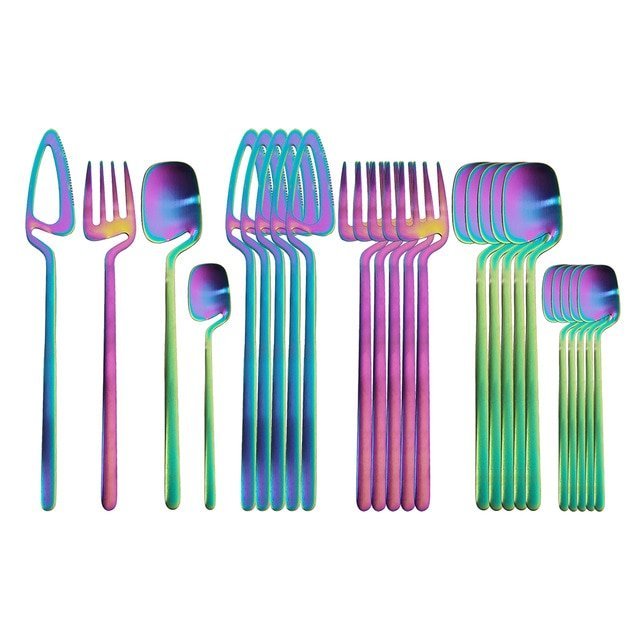 Stainless Steel Cutlery Set, 24 - Piece, Matt Finish - Home by Lorena