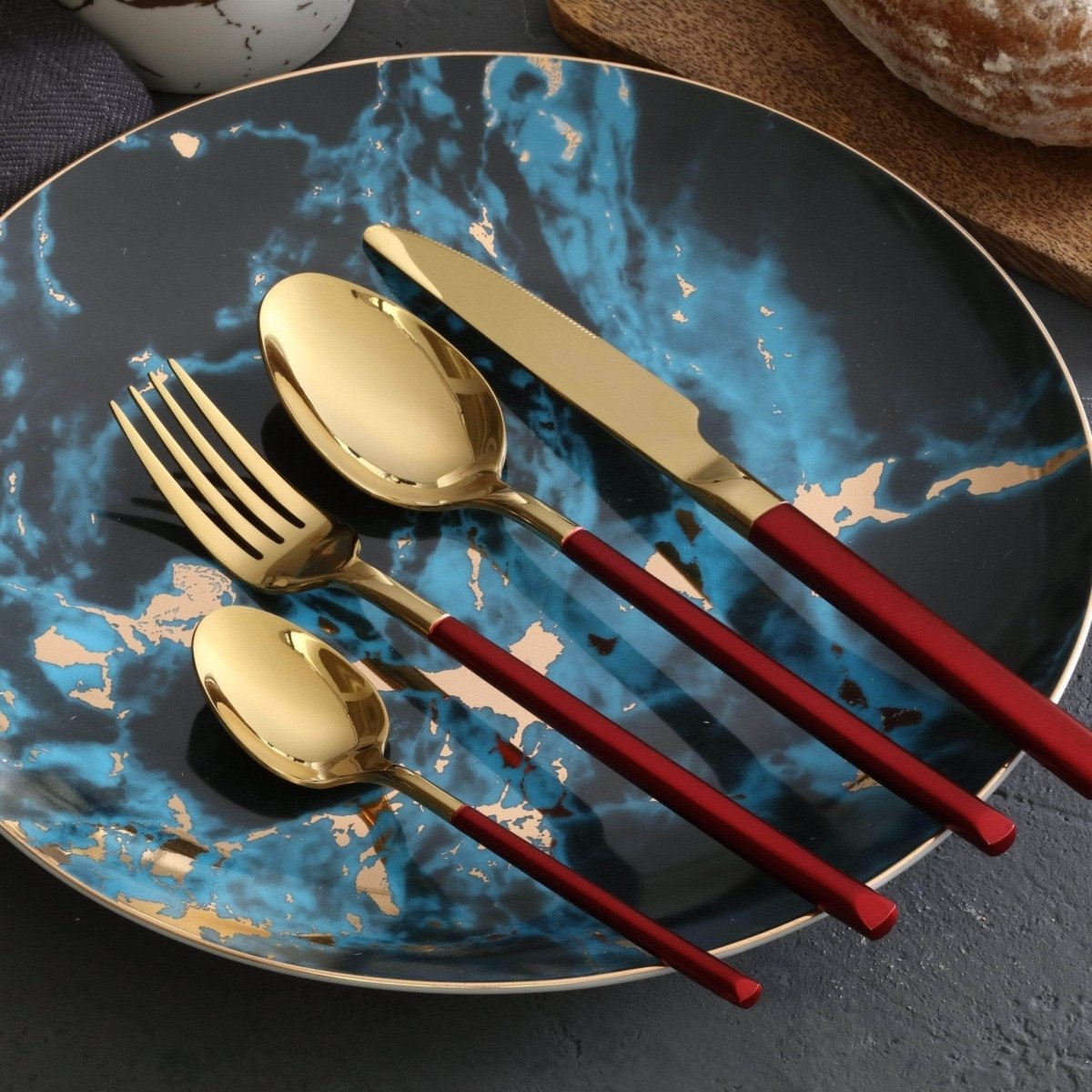 Stainless Steel Cutlery Set with Italian - Inspired Detailing - Home by Lorena