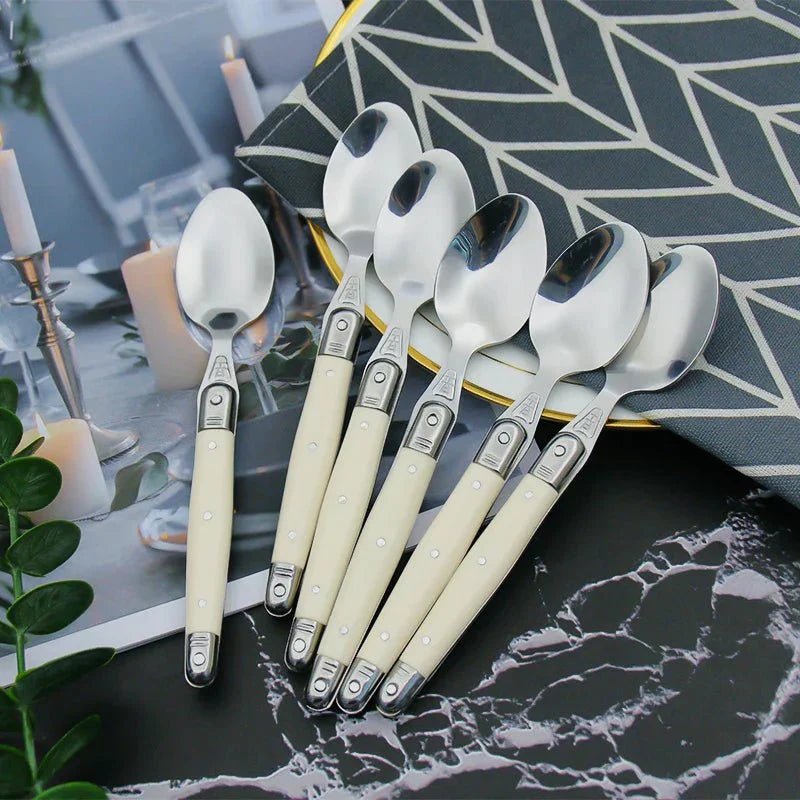 Stainless Steel Cutlery Set with Ivory Handles - Home by Lorena